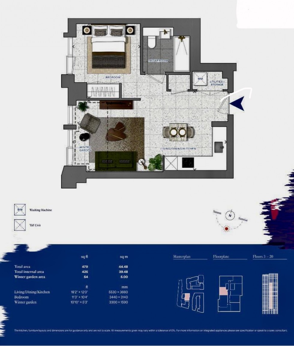 Floorplan for Bouchon Point, 7 Cendal Crescent, London